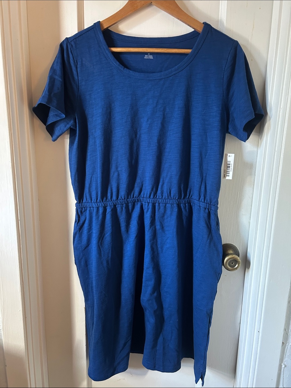 Amazon Essentials Blue Crewneck T-Shirt Dress